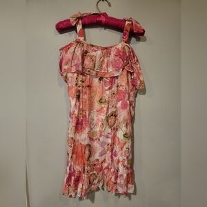 Girl's size 14 Isobella & Chloe off the shoulder floral dress
